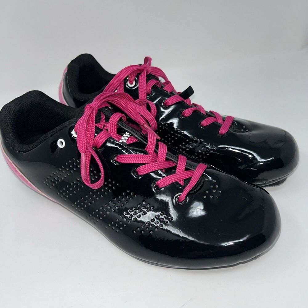 Louis Garneau Womens Cycling Shoes Sienna Size 8.5 Black Pink